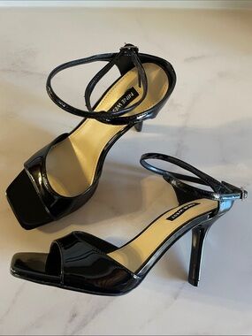 Nine West Devans Black Heels Size 7